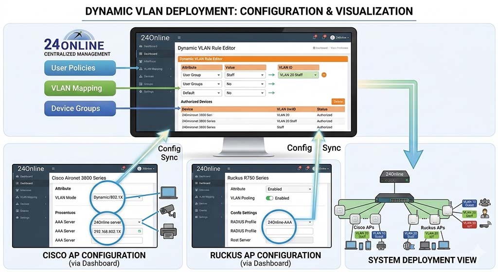 Dynamic vlan