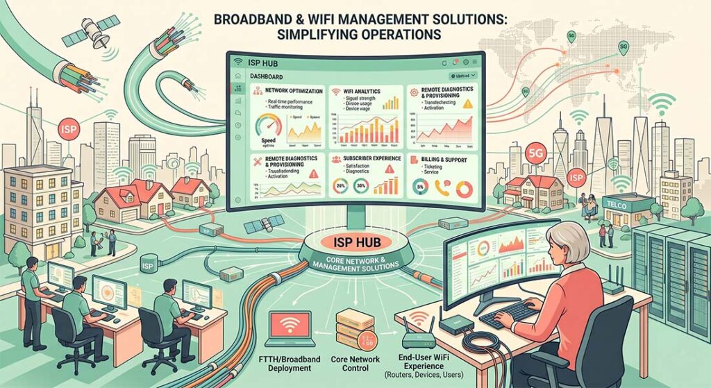 Broadband and WiFi Management Solutions: Simplifying Operations for ISPs and Telcos